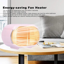 Ventilatorkachel Mini Winter Kantoor 800W Bureau Elektrische Kachel Snelbesparende Kachel 220V EU (Roze)