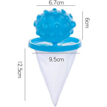 Haarballen voor de wasmachine, 6-pack herbruikbare wasballen voor droger en wasmachine, was- en ontharingsballen