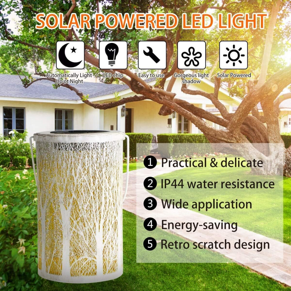 Hetang Yuese LED Solar Lantaarn Boomvormige Hangende Lantaarn LED Lamp Solar Marokkaanse Silhouetverlichting