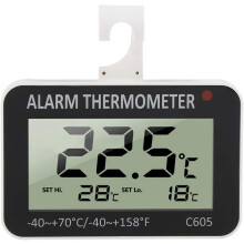 (2 confezioni) Termometro per frigorifero Misura da -40C a +70C Termometro elettronico per frigorifero