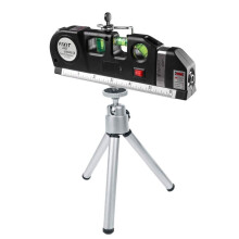 (2-pack) Waterpassen, 2,5 m laserwaterpas met intrekbaar metalen statief