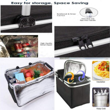 Picknickmand - Buiten - Opvouwbaar - Waterdicht - Geïsoleerde picknick-ijszak - Stevig aluminium frame
