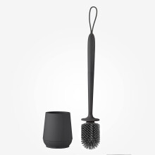 Toiletborstel en houder, siliconen toiletborstel met houder, toiletborstel en houder met verwijderbare