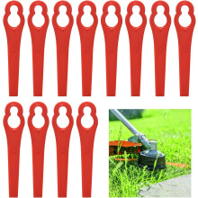 100 stuks grasmaaiermessen vervangende messen grastrimmer verdikking rode weerstand plastic messen grastrimmer