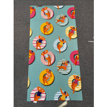 Strandlaken, microvezel strandlakens, snel drogend (59 x 29,5 inch), zandbestendig, absorberend, compact