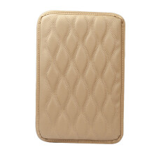 Coprisedile universale per auto in pelle, antiscivolo, in memory foam, con bracciolo e contenitore portaoggetti,