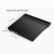 Externer DVD-/CD-Brenner (USB 3.0), Brenner, optischer Disc-Brenner oder Asus, Samsung, Acer, Dell,