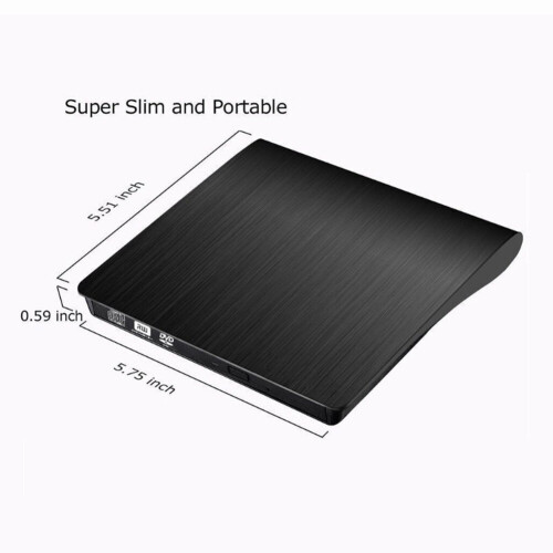 Externer DVD-/CD-Brenner (USB 3.0), Brenner, optischer Disc-Brenner oder Asus, Samsung, Acer, Dell,
