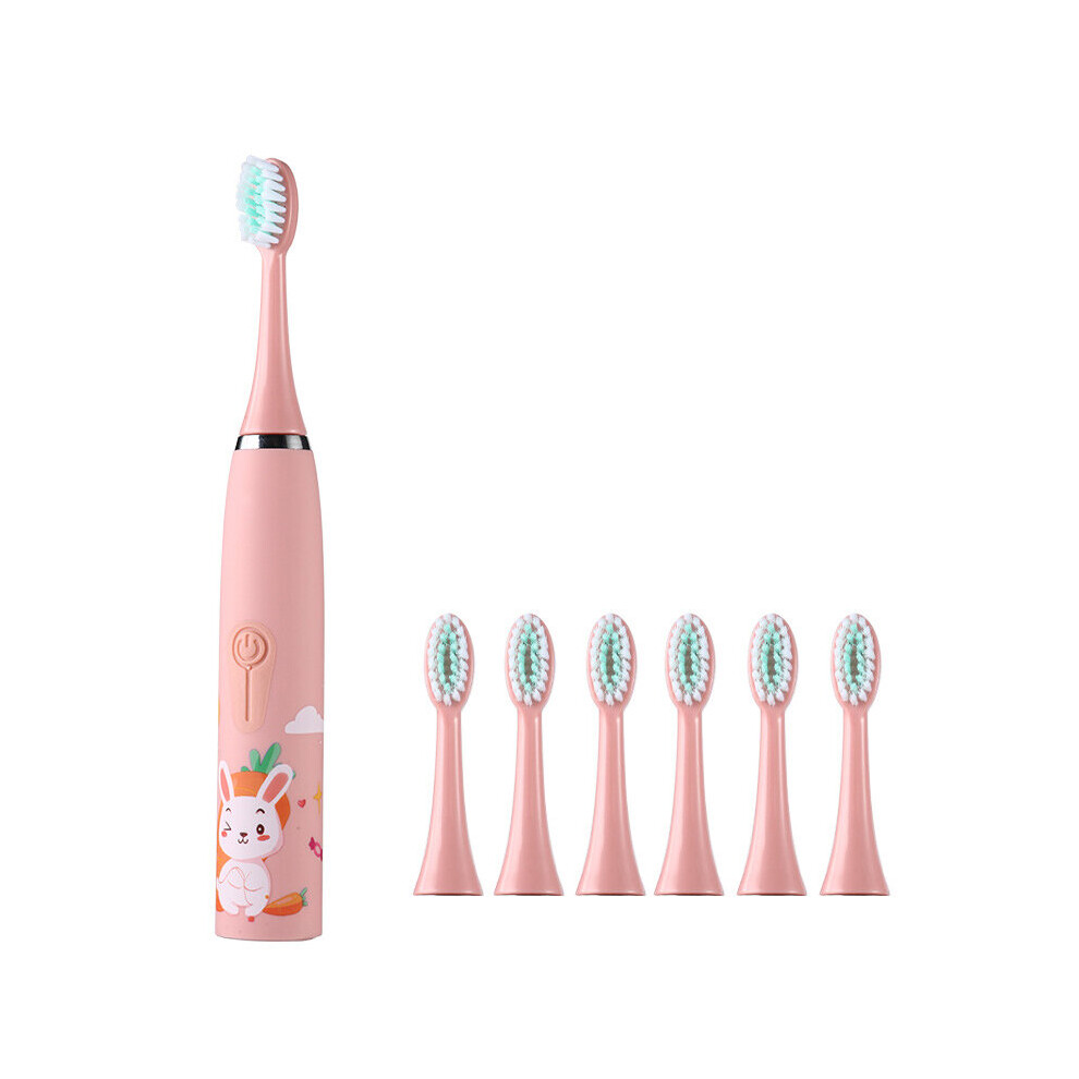 Electric Toothbrush Head Sarmocare Kids Electric Sonic Toothbrush Battery Powered Smart Timer Cartoon