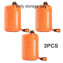 3-pack slaapzak voor buiten, noodopbergzak, waterdichte outdoor survival, kampeer- en wandeltas, herbruikbare