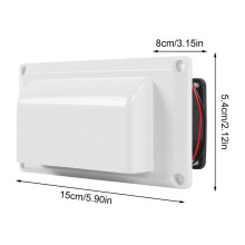 Zij-afzuigventilator 12V waterdichte autoventilator multifunctionele luchtafzuigventilator efficiënte