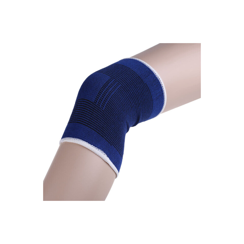 1 Paio Di Tutori Elastici Per Ginocchia Blu, Supporto Per Ginocchio, Tutore Per Artrite, Gamba, Infortunio,