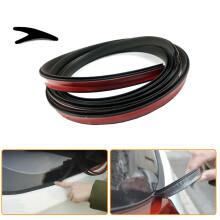 2m Universele V-vormige rubberen pakking voor auto's, weerstrips, holle glazen raamranden, sierstrips,