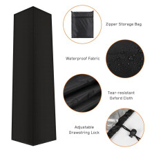 Copertura per ombrellone riscaldato Hetang Yuese (221*53*61 cm), copertura per riscaldatore da esterno