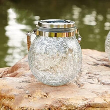 Hetang Yuese Onderdelen Waterdichte Zonne-Glas Lantaarn Buiten Tuinlantaarn voor Kerstmis Huis Slaapkamer