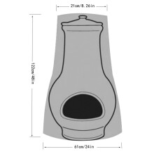 Hetang Yuese Patio Heater Cover Outdoor Covers Waterdichte Hoge Prestaties Tuinkachel Regen Zon UV-bescherming