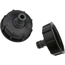(2-pack) kraanafdekkingset S60x6 met 4 schroefdraadaansluitingen 1/2"