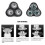 (2 Pack)Pack contains 2 Rq11 replacement heads for Sensotouch 2d shavers 2