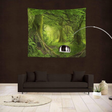 Hetang Yuese Wandtapijt Psychedelisch Hout Bos Tapijt Stof Wanddecoratie Huis Woonkamer Slaapkamer Slaapzaal
