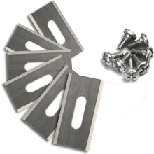 Hetang Yuese 30 stuks roestvrijstalen trimmerbladen voor Husavarna 36,5 x 18,5 x 0,65 mm (zilver)