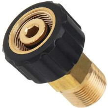 (2-pack) Hogedrukreiniger-aansluitingen M22 x 15 mm stekker naar M22 x 14 mm mannelijke snelkoppeling
