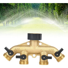 Deviatore per rubinetto a 1 via, deviatore per rubinetto da giardino, deviatore di flusso d'acqua regolabile