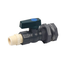 Rubinetto per serbatoio d'acqua in PVC con connettore da 3/4 di pollice, con raccordo passaparete e