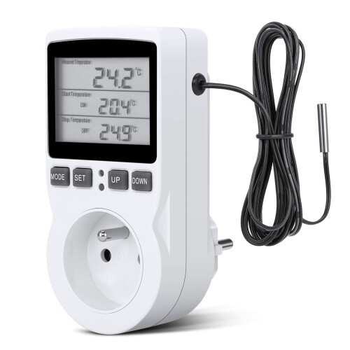 Hetang Yuese Digitale Temperatuurregelaar Verwarming Koeling Thermostaat Socket LCD Temperatuurregelaar