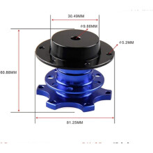 Kit adattatore per mozzo volante universale a sgancio rapido Hetang Yuese, mozzo volante a 6 fori (argento)