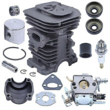 Adefol 38mm cilinderzuigerset carburateur voor Husqvarna 136, 137, 141, 142, 142 530071345 530071987