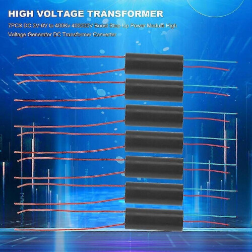 7 pezzi DC 3V-6V a 400KV 400000V Boost Step Up Modulo Generatore ad Alta Tensione Trasformatore DC Convertitore