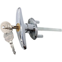 Garagedeursleutel T-greep slotset met 2 sleutels, universeel schuurdeurslot T-greep
