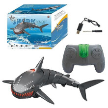 Squalo telecomandato per bambini, giocattolo acquatico ad alta velocità, impermeabile, per piscina,