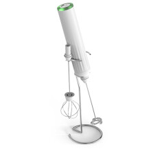 Draagbare elektrische melkopschuimer, oplaadbare schuimer, handschuimer, hogesnelheidsdrankmixer, elektrische