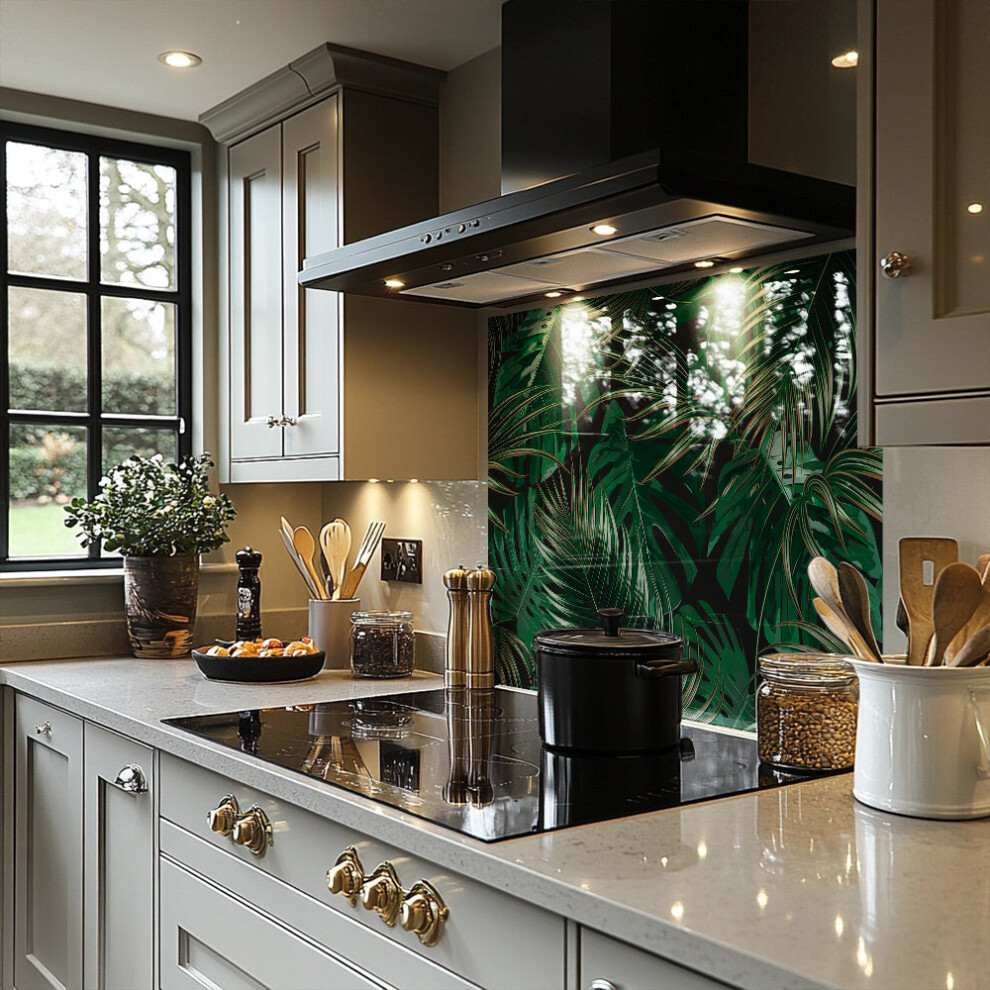 tropical leaves on black splash back-image-OPC-PHHZVR6-NEW