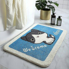 Bath Mat Non Slip Absorbent Shower Bathroom Rug Carpet Cartoon Flocking No719