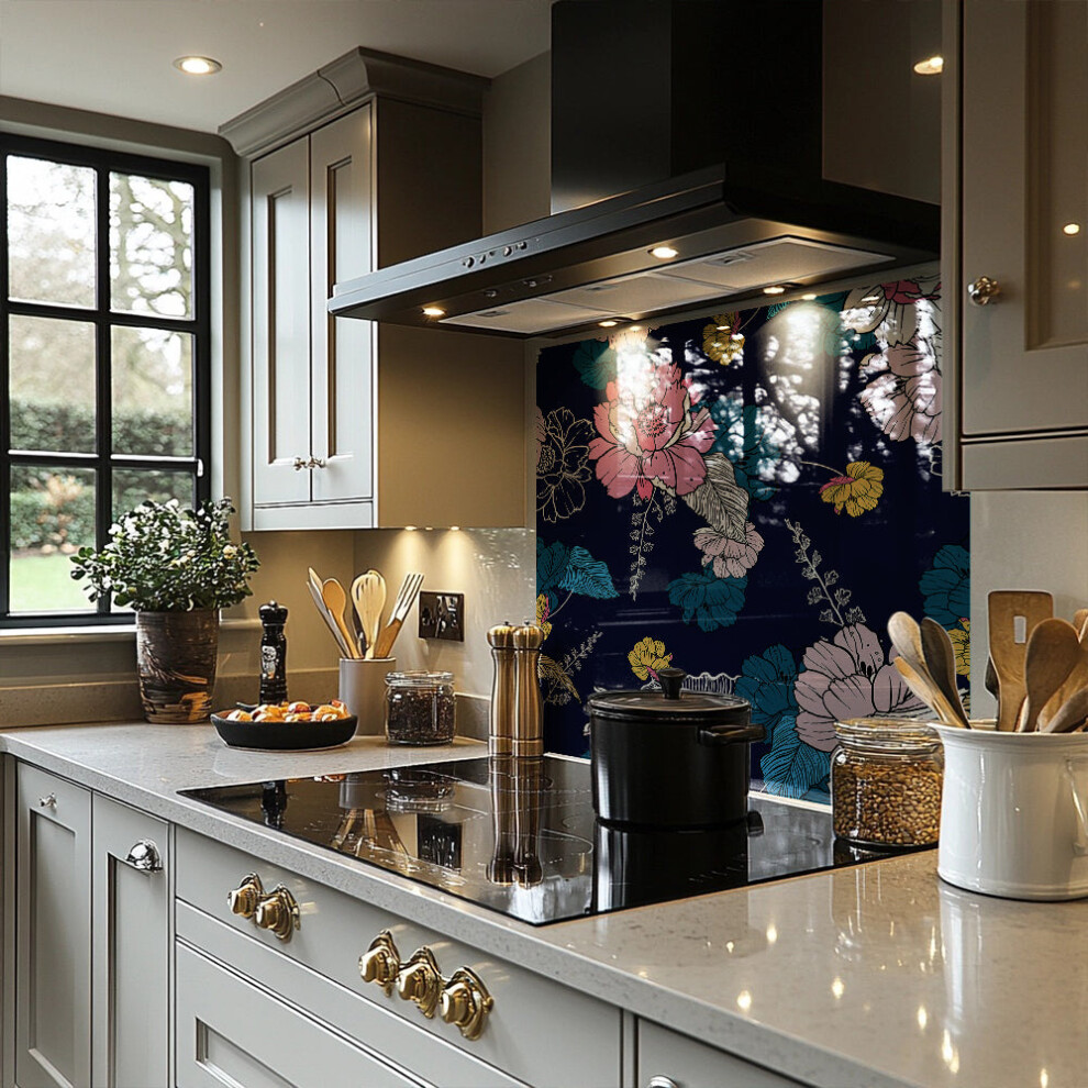 pink flowers on navy splash back-image-OPC-PHHZYN8-NEW