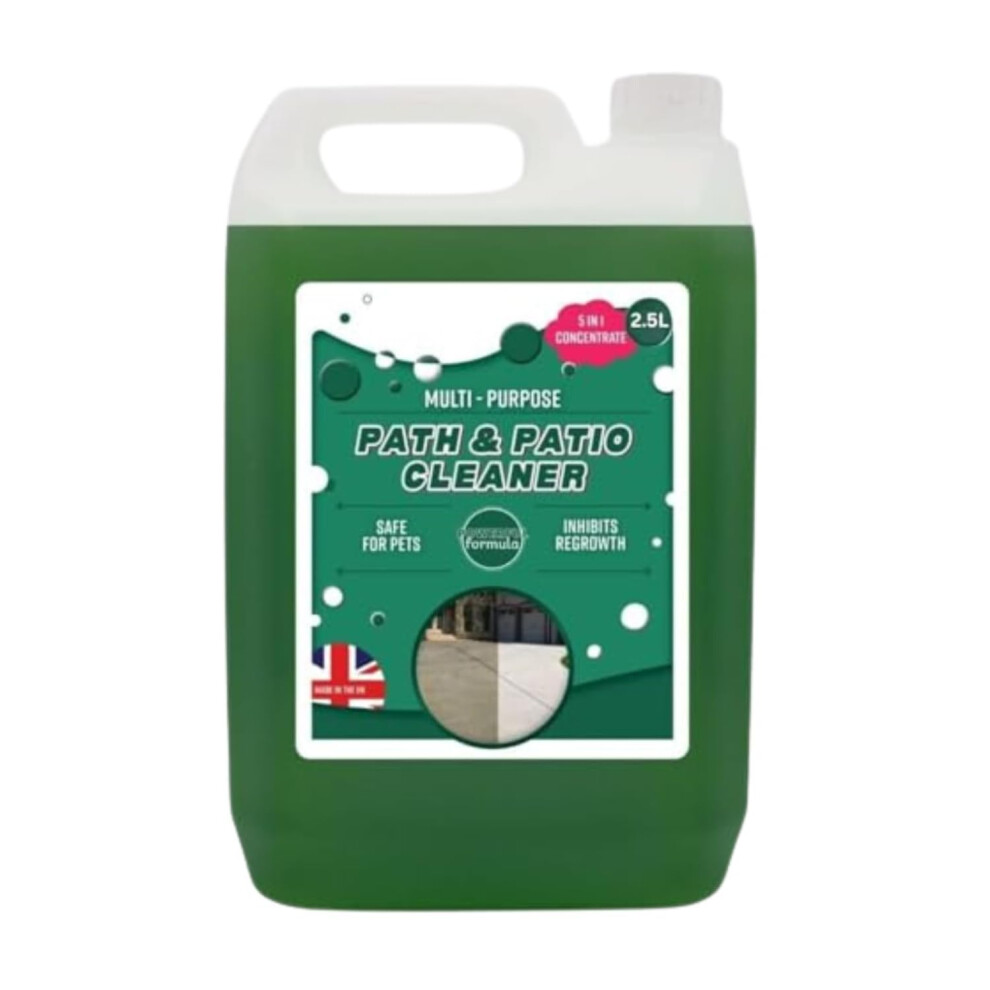 (2.5 Litres) Dunnet Tools Spray And Leave Patio Cleaner Concentrate Moss Killer For Paths And Drives Patio Cleaner Pet Friendly For Patios