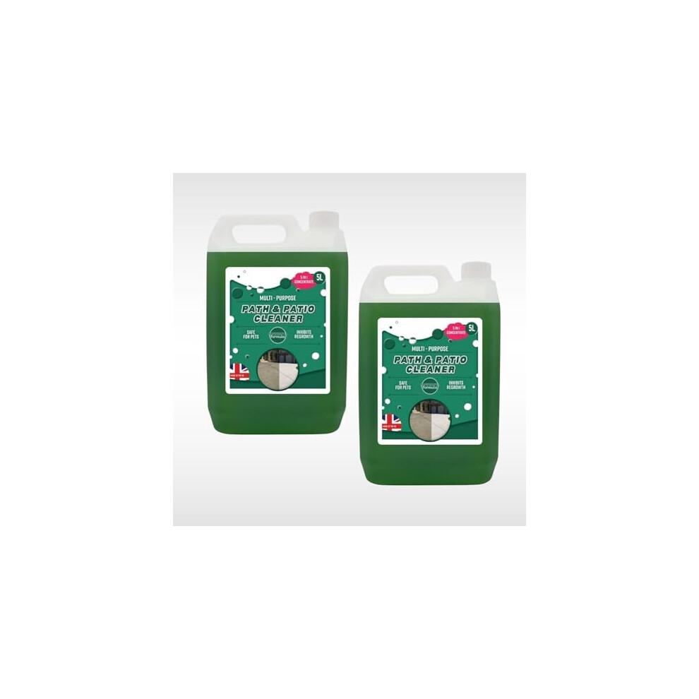(10 Litres) Dunnet Tools Spray And Leave Patio Cleaner Concentrate Moss Killer For Paths And Drives Patio Cleaner Pet Friendly For Patios