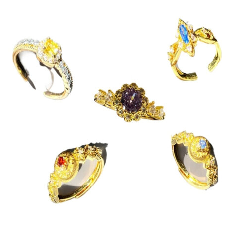 Modische Blindbox mit offenem Ring und Sternenhimmel