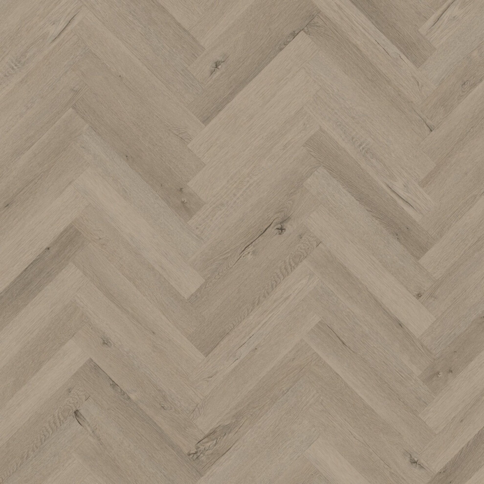 (3.345Mâ² / Pack, Elba Oak) Pales Wood Effect Herringbone Glue Down Luxury Vinyl Tile(Lvt) 9501475683299