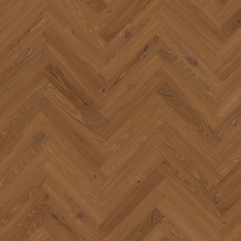 Mega Flooring Uk (3.345Mâ² / Pack, Bologna Oak) Pales Wood Effect Herringbone Glue Down Luxury Vinyl Tile(Lvt)