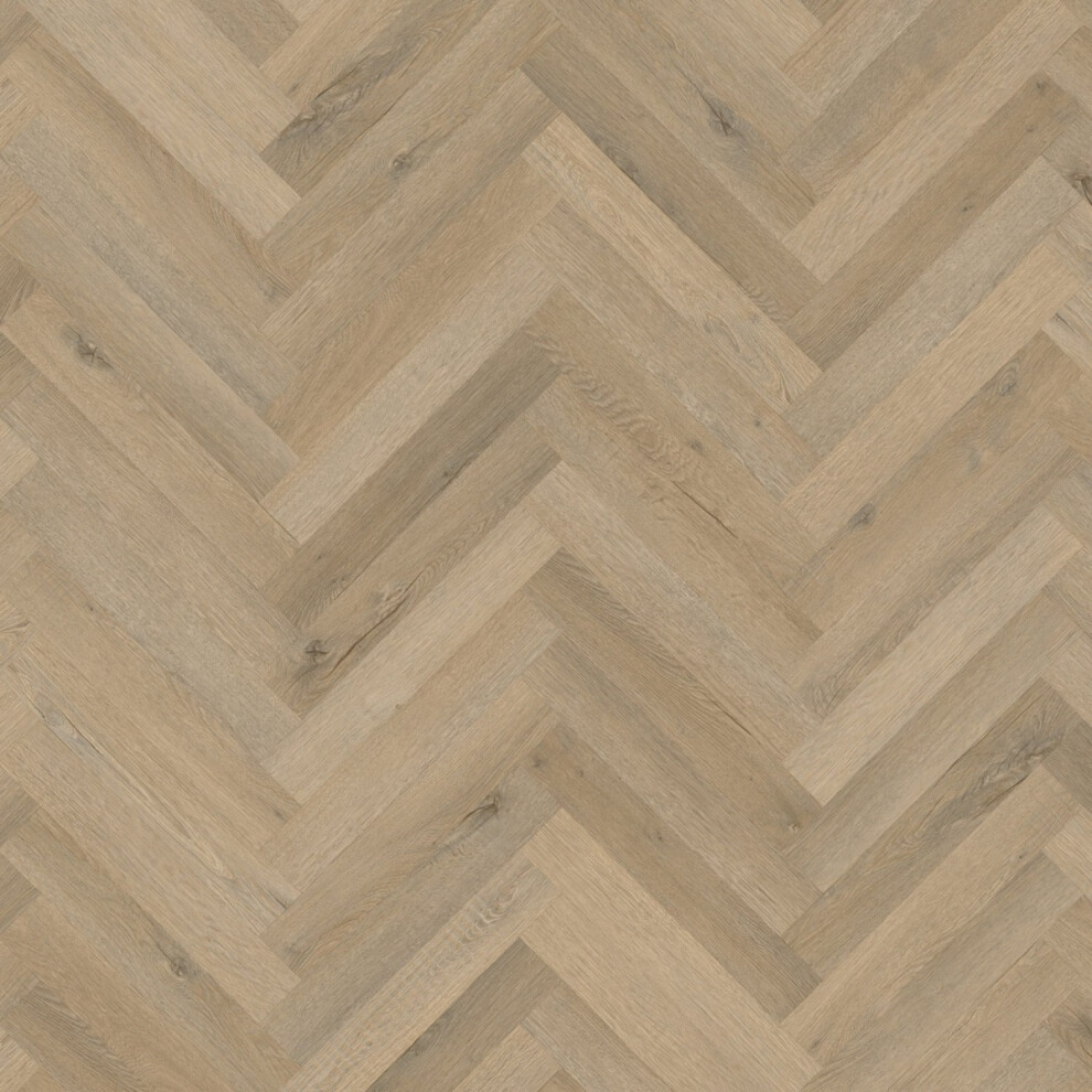 (3.345Mâ² / Pack, Sorrento Oak) Pales Wood Effect Herringbone Glue Down Luxury Vinyl Tile(Lvt) 9508765234353