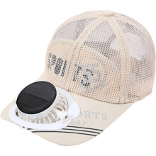 Sommer-Solarlade-Ventilatorkappe, Outdoor-Sport-Mesh-Baseballkappe (8–16 Stunden)