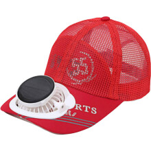 Sommer-Solarlade-Ventilatorkappe, Outdoor-Sport-Mesh-Baseballkappe (8–17 Stunden)