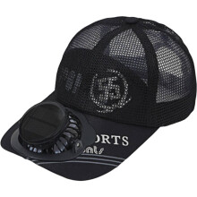 Sommer-Solarlade-Ventilatorkappe, Outdoor-Sport-Mesh-Baseballkappe (8–18 Stunden)