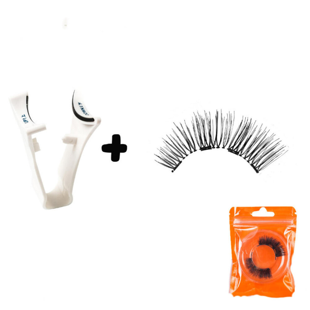 Xske Tec Non Adhesive Four Magnetic Suction False Eyelashes Can Be Reused Waterproof And Durable
