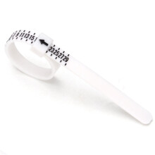 Portable Ring Measuring Tape With JP Size Finger Circumference Measurement（JP Size White Black Font)