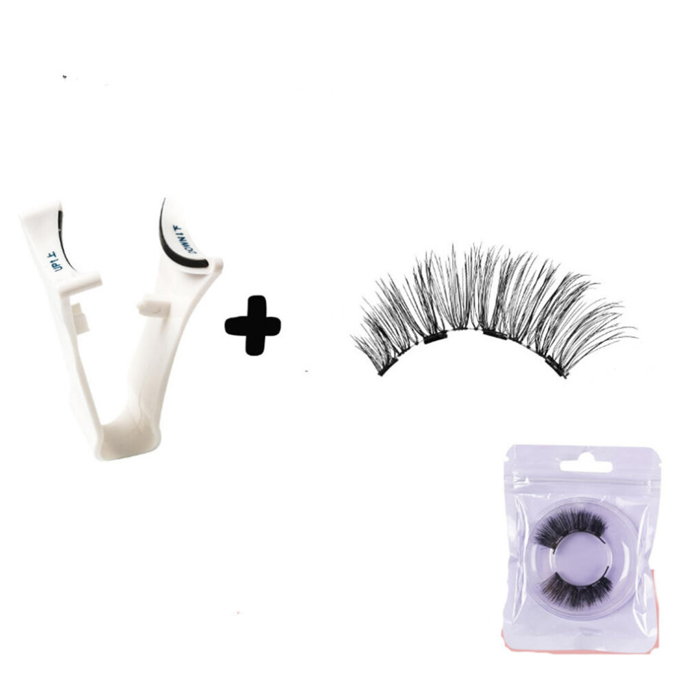 Xske Tec Non Adhesive Four Magnetic Suction False Eyelashes Can Be Reused Waterproof And Durable