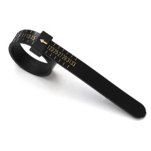 Portable Ring Measuring Tape With HK Size Finger Circumference Measurement(HK Size Black Gloden Font Odd)
